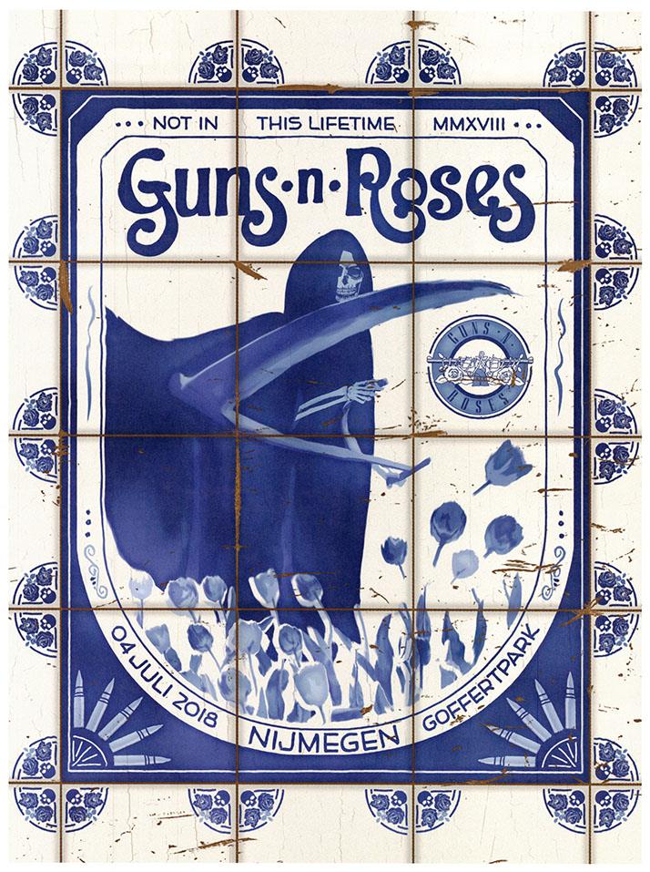 LITHORATI - Guns N' Roses - Not in This Lifetime - Lithograph